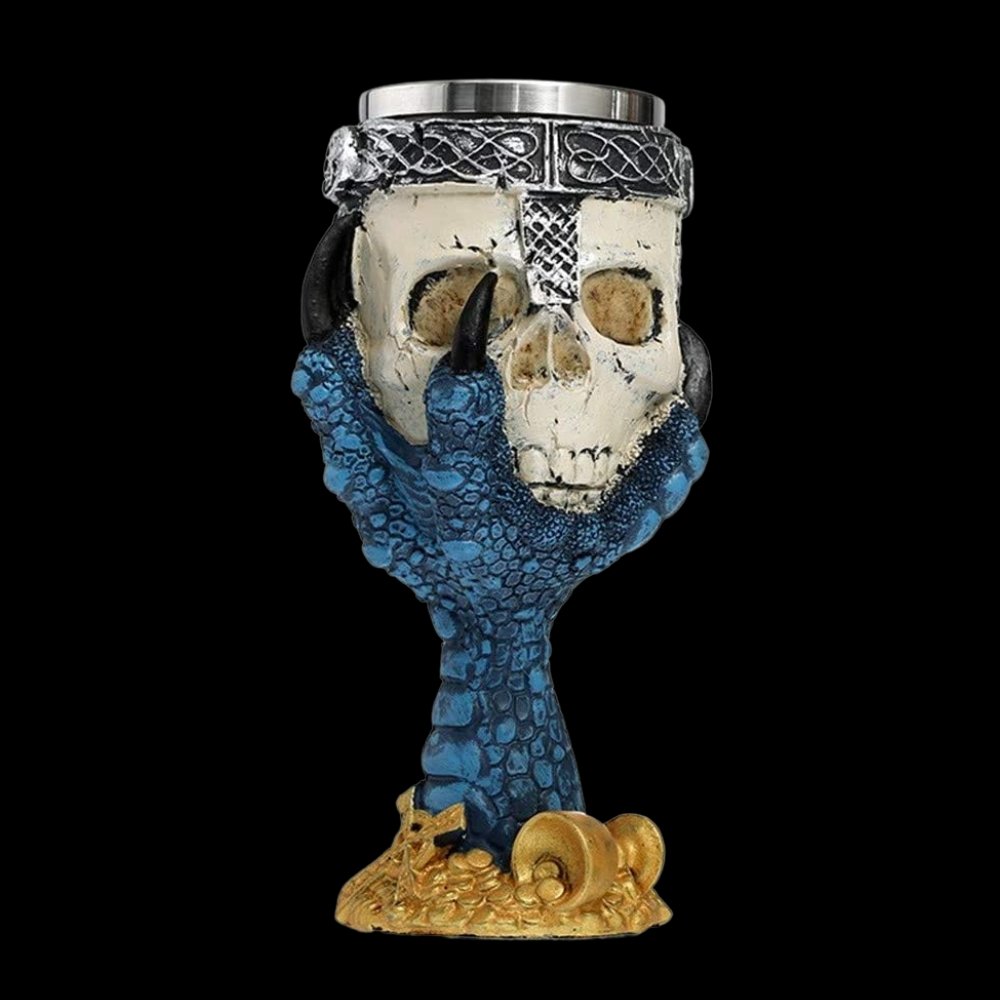Dragon Claw Skull Head Chalice