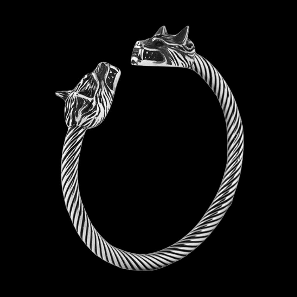 Dragon Open Cuff Bracelet - Chrome Cult