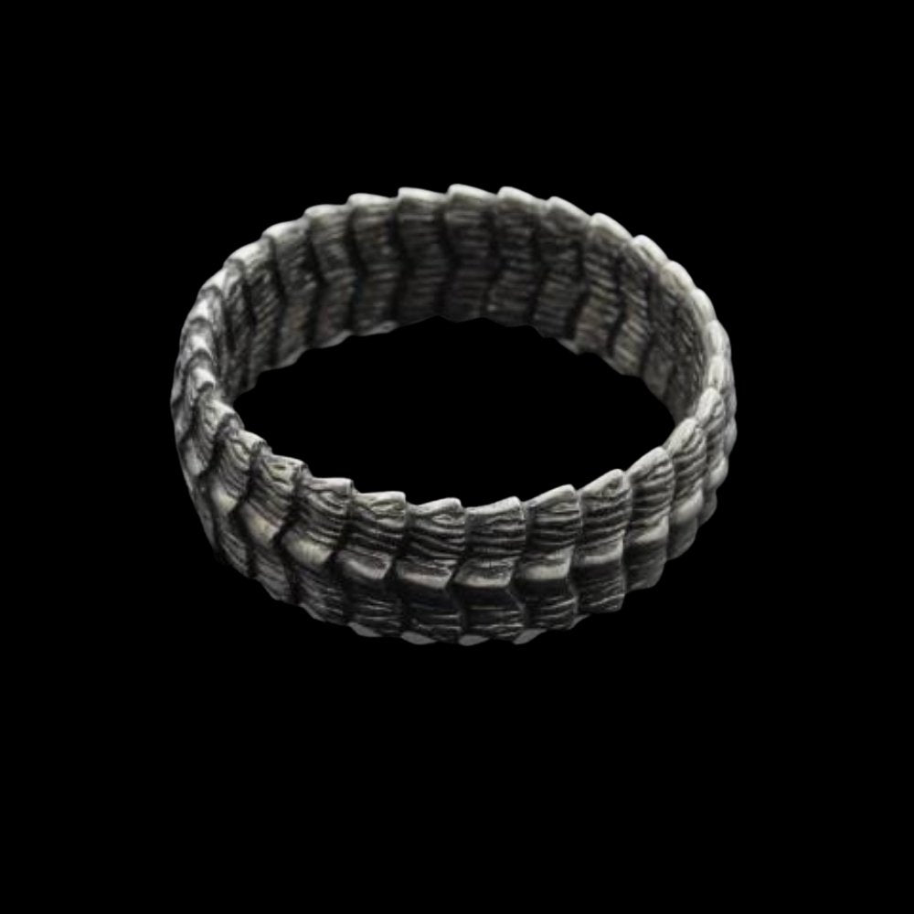 Dragon Scales Eternity Ring - Chrome Cult