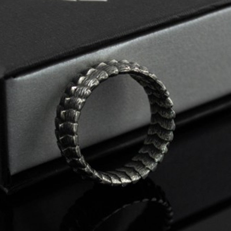 Dragon Scales Eternity Ring - Chrome Cult
