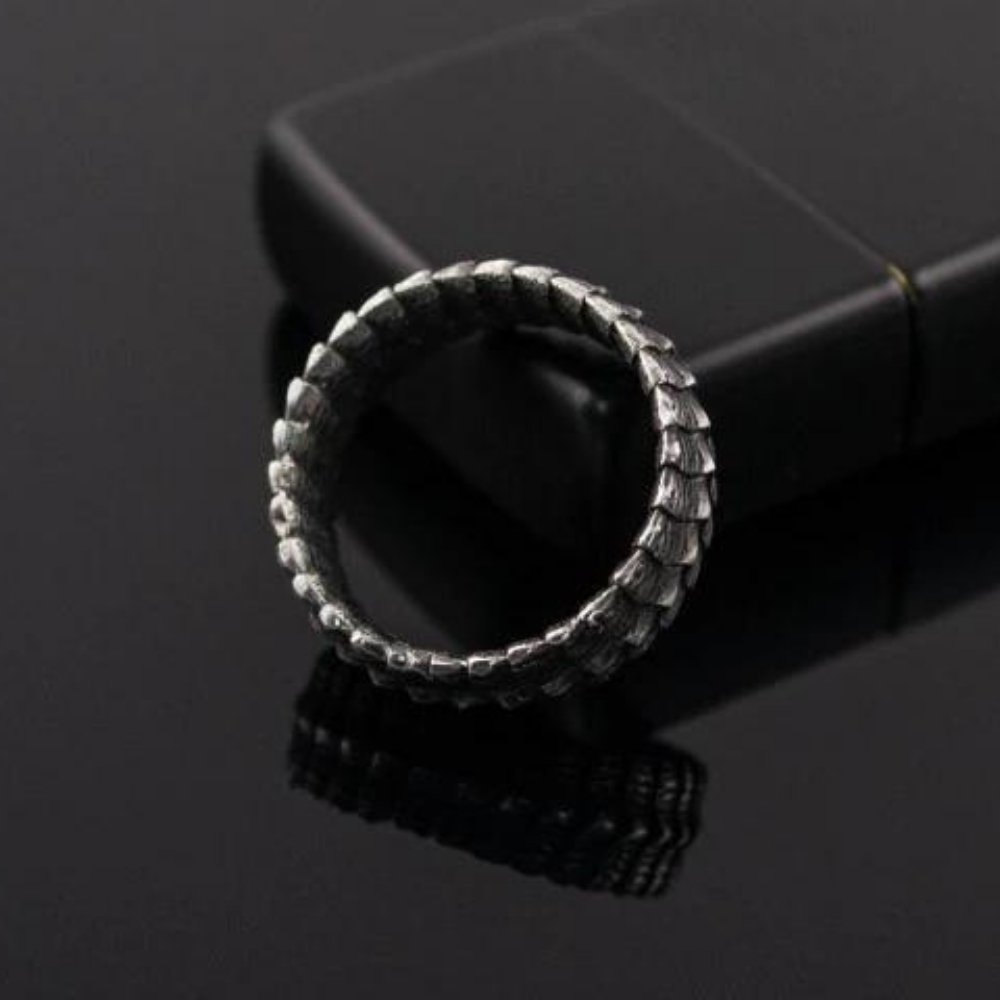 Dragon Scales Eternity Ring - Chrome Cult