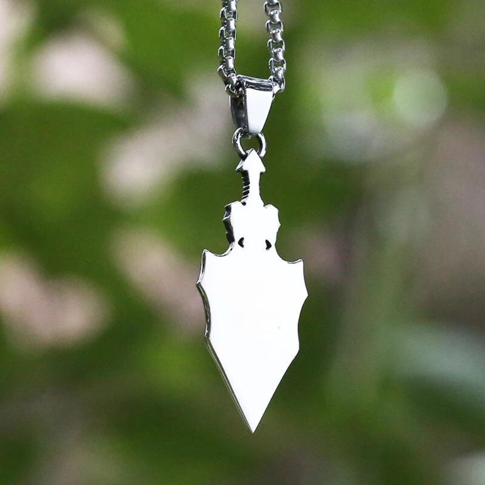 Dragon Spear Pendant - Chrome Cult