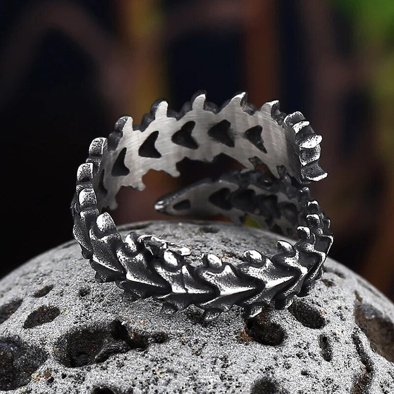 Dragon Spine Ring - Chrome Cult