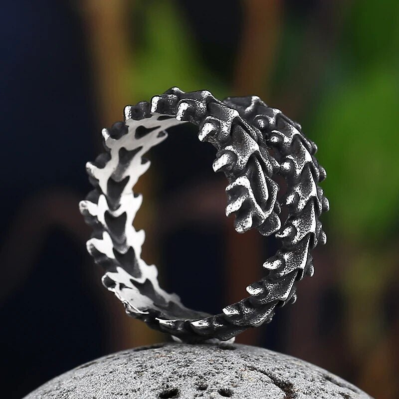 Dragon Spine Ring - Chrome Cult