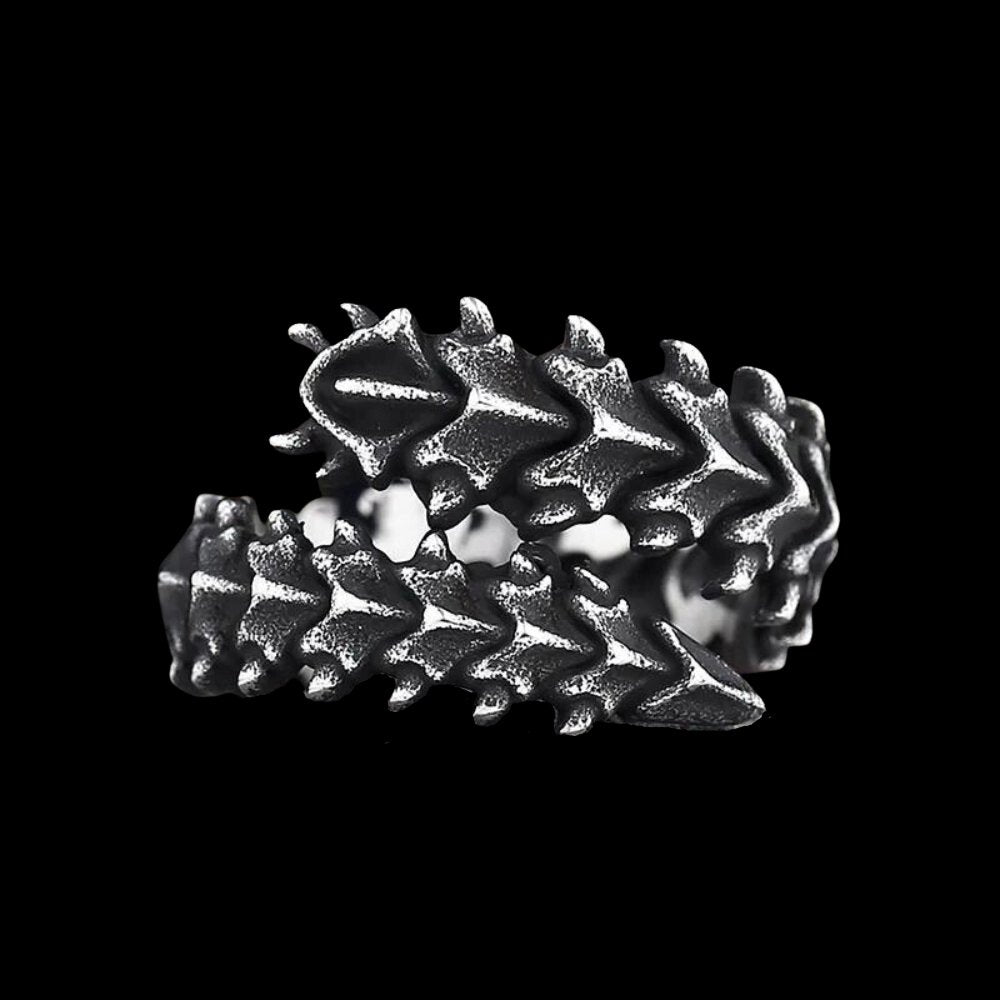Dragon Spine Ring - Chrome Cult