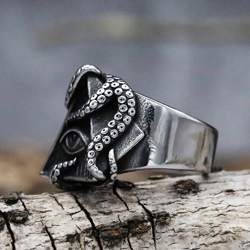 Eye Of Providence Octopus Tentacle Ring