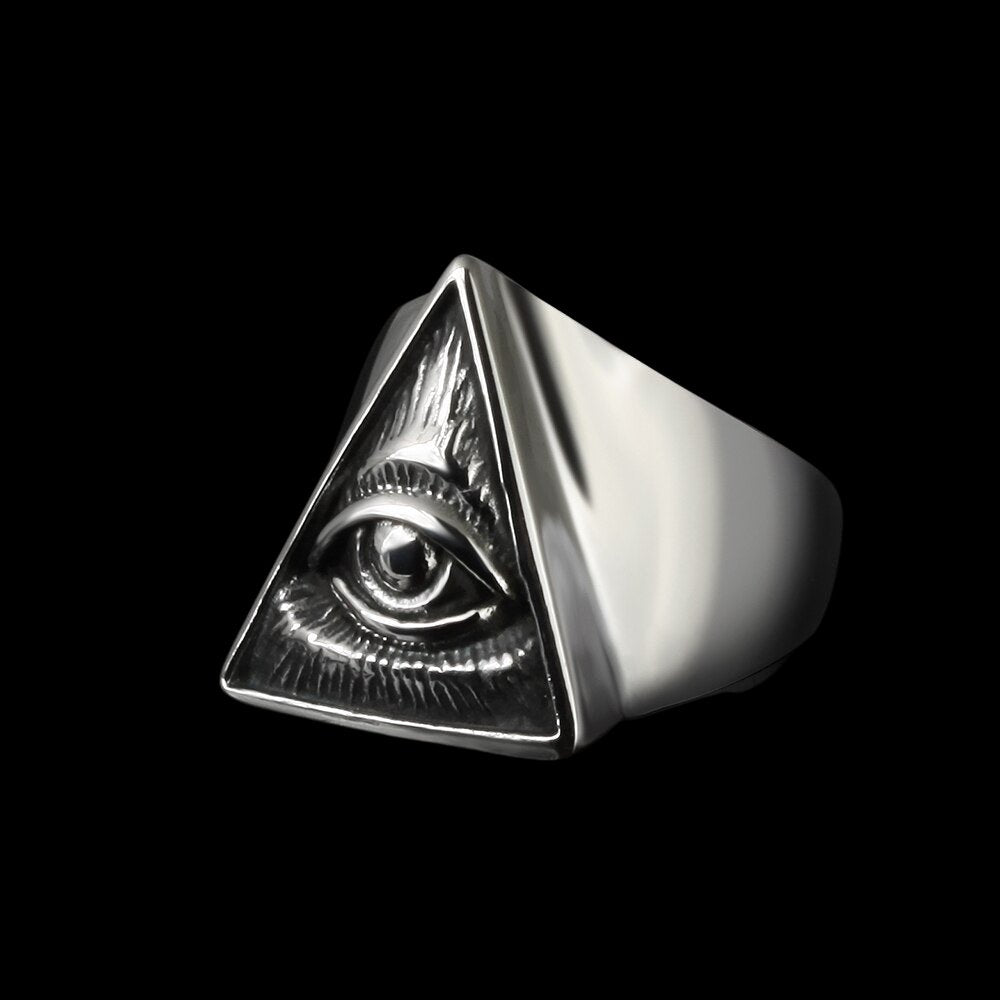 Eye Of Providence Ring - Chrome Cult