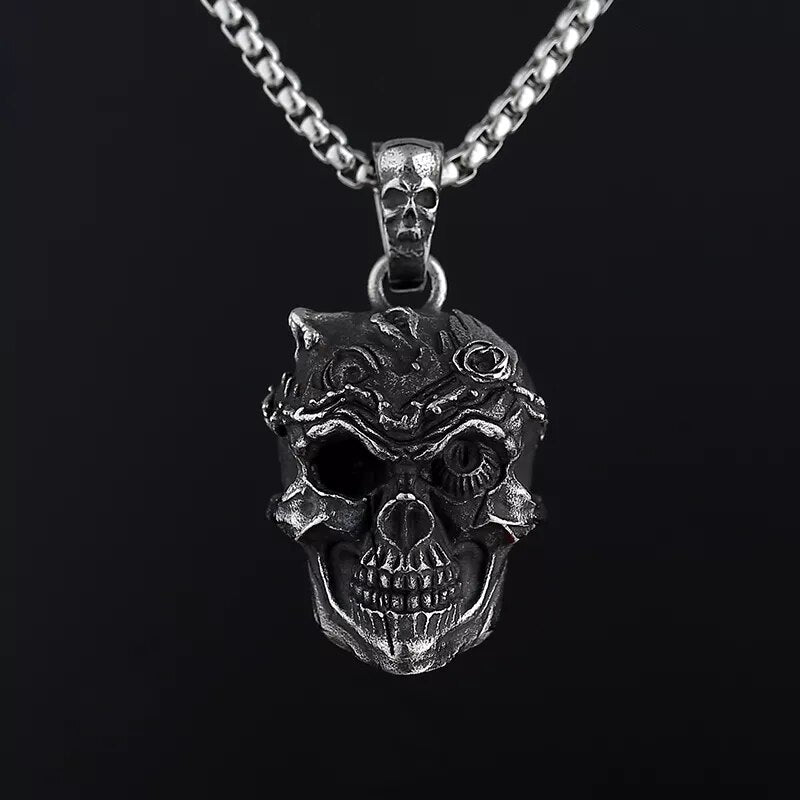 Final Sacrifice Skull Pendant - Chrome Cult