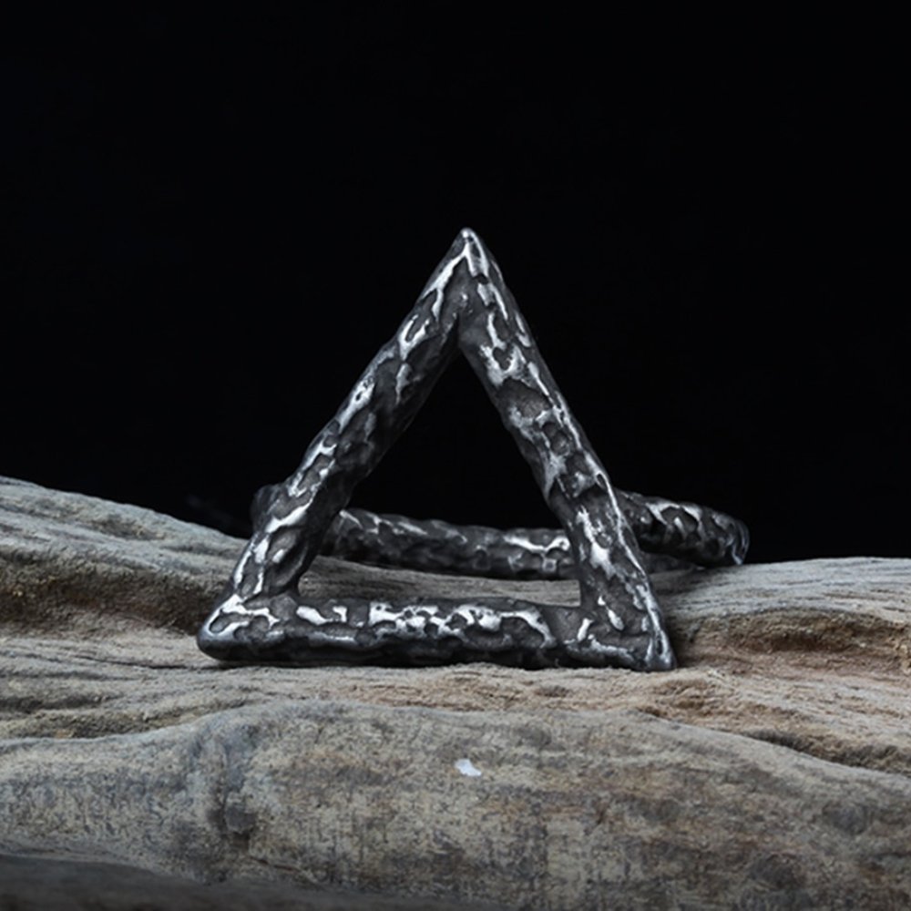 Fire Element Wicca Triangle Ring