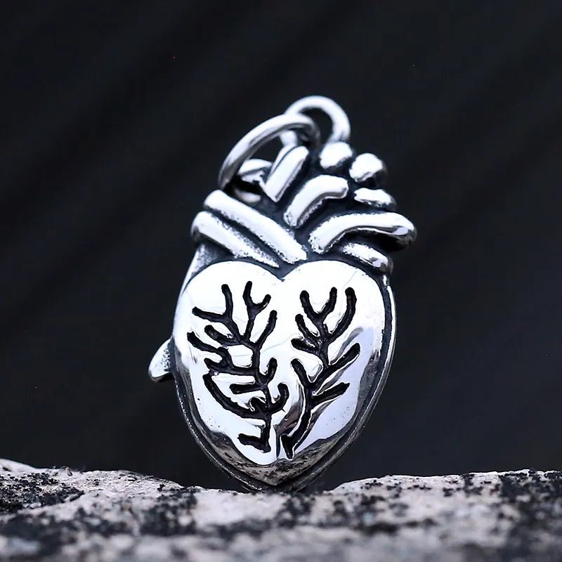 Foolish Heart Pendant - Chrome Cult