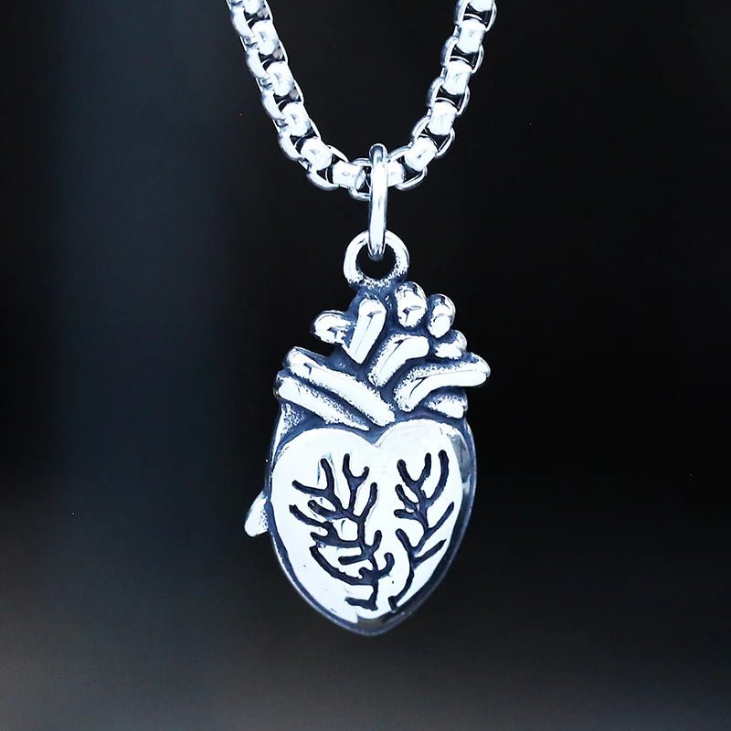 Foolish Heart Pendant - Chrome Cult