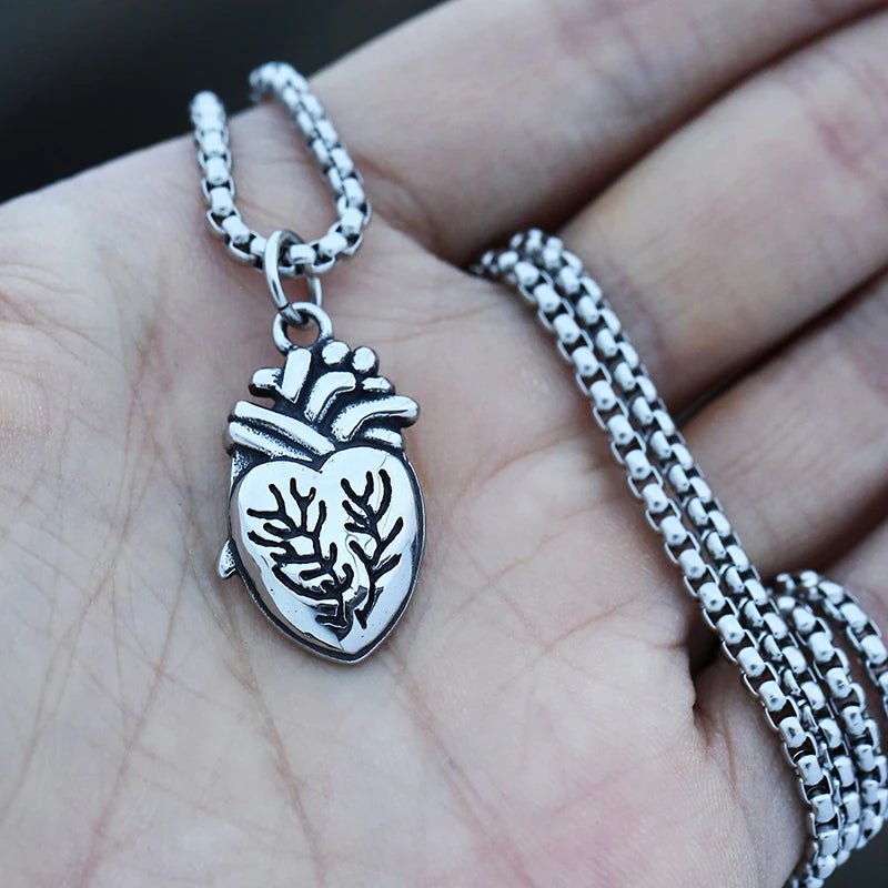 Foolish Heart Pendant - Chrome Cult