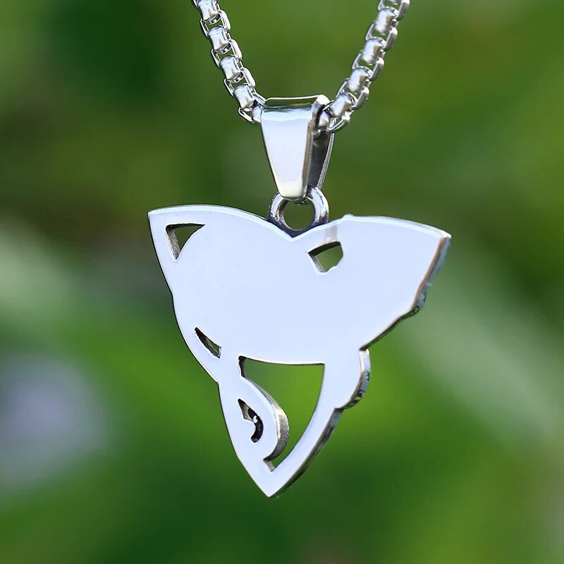 Fox Celtic Knot Gem Pendant - Chrome Cult