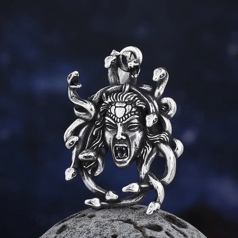 Gaze Of Medusa Pendant - Chrome Cult