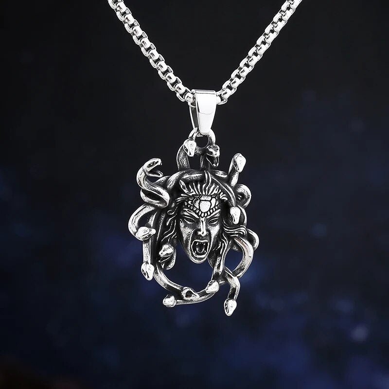 Gaze Of Medusa Pendant - Chrome Cult