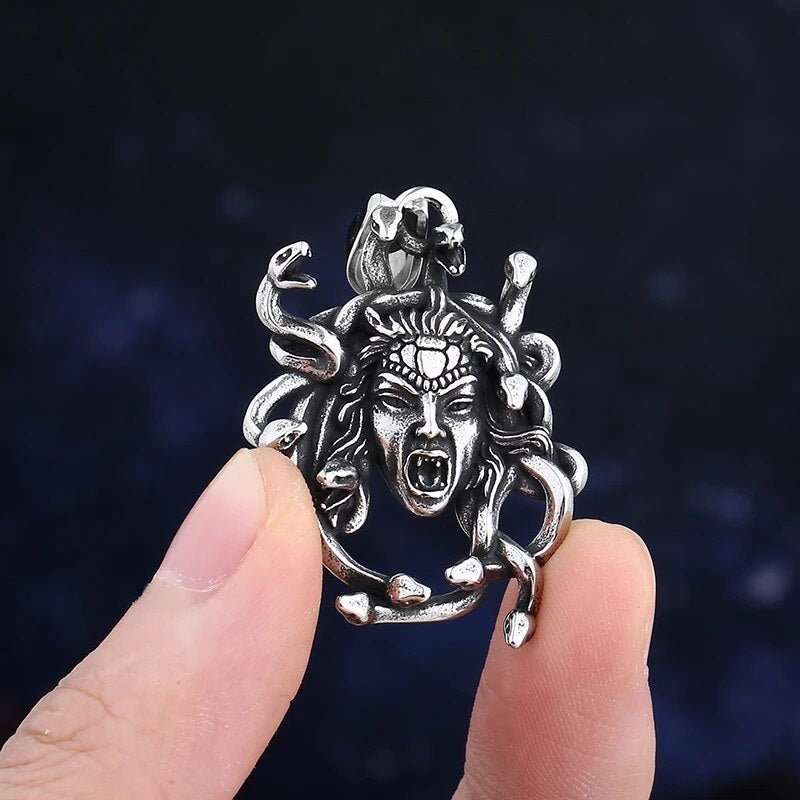 Gaze Of Medusa Pendant - Chrome Cult