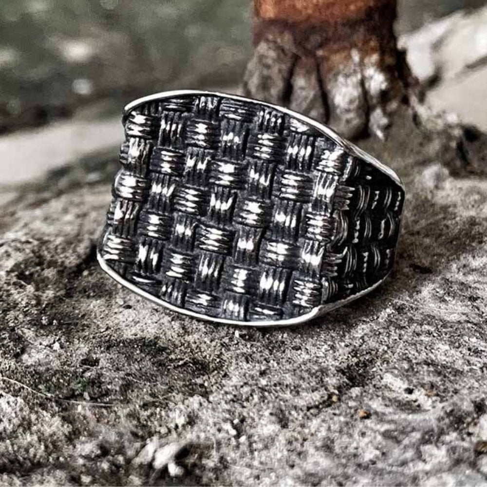 Geometry Mesh Ring - Chrome Cult