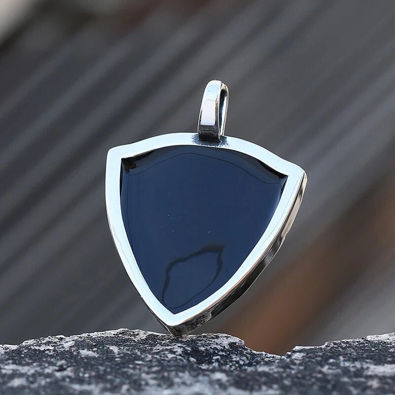 Gothic Rose Mirror Pendant - Chrome Cult