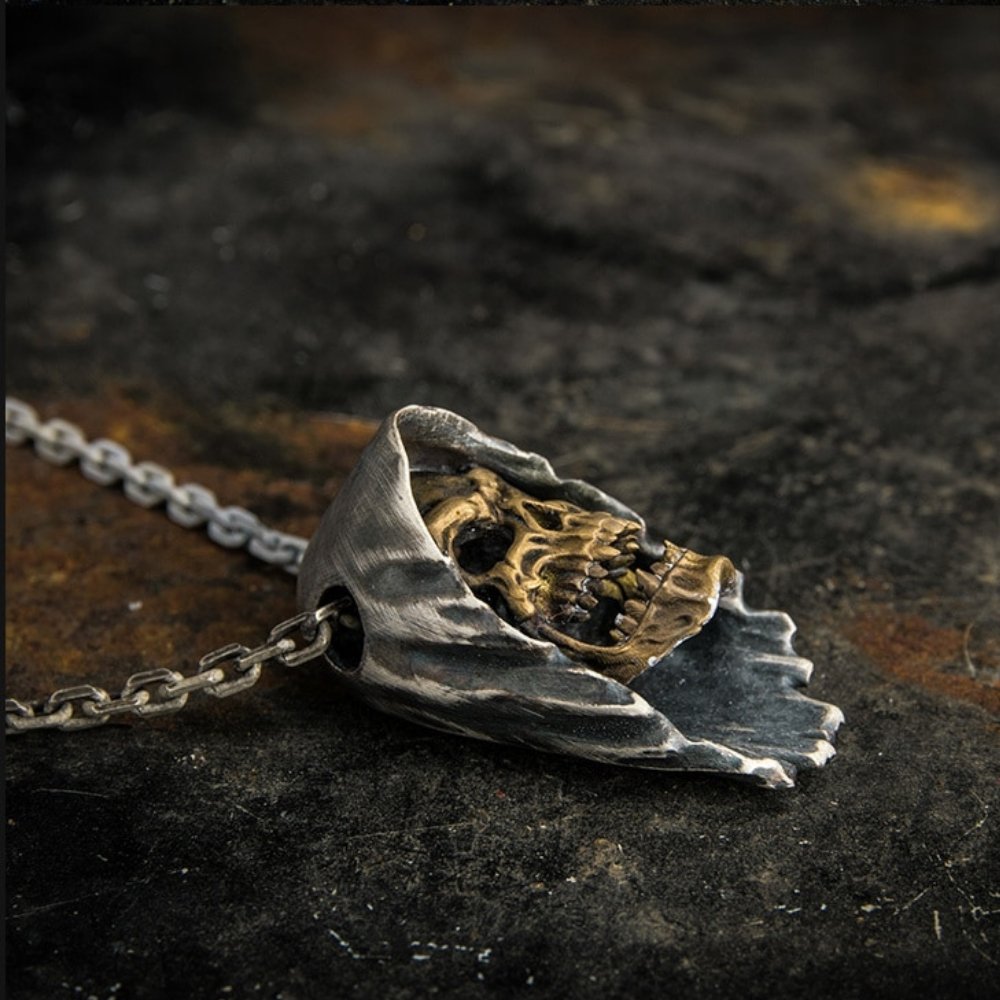 Grim Reaper Skull Pendant