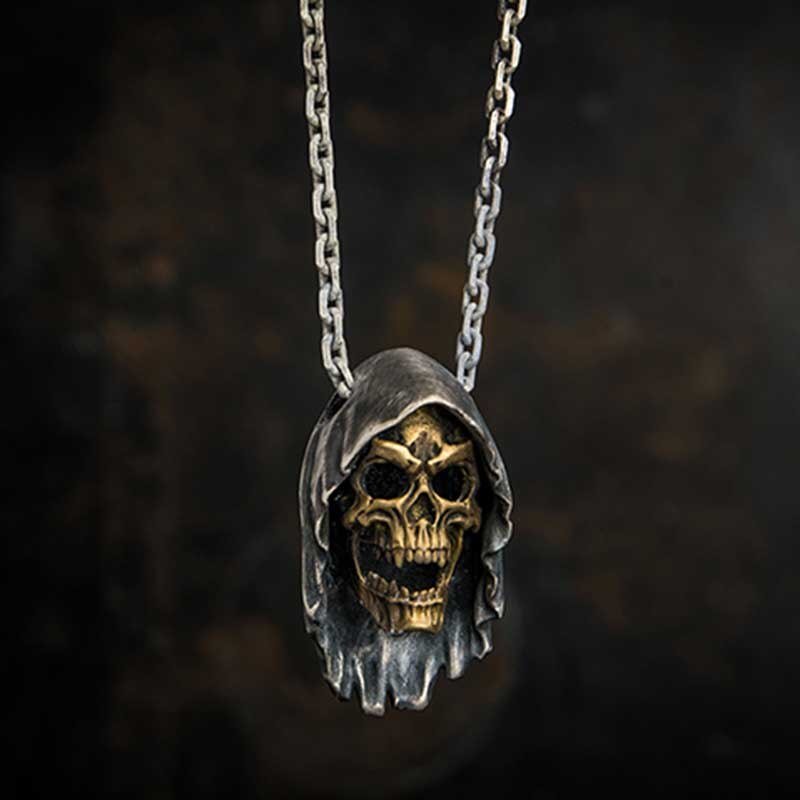 Grim Reaper Skull Pendant