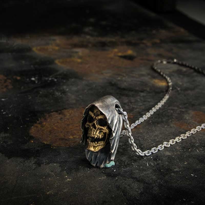 Grim Reaper Skull Pendant