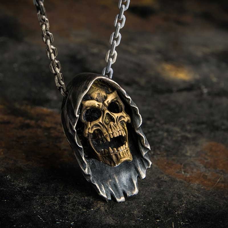 Grim Reaper Skull Pendant