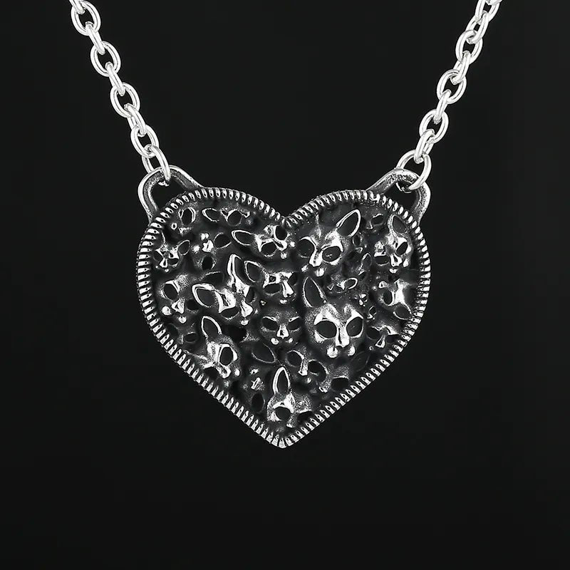 Heart Of Cat's Pendant - Chrome Cult