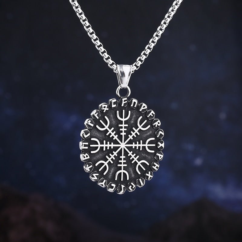 Helm Of Awe Pendant - Chrome Cult