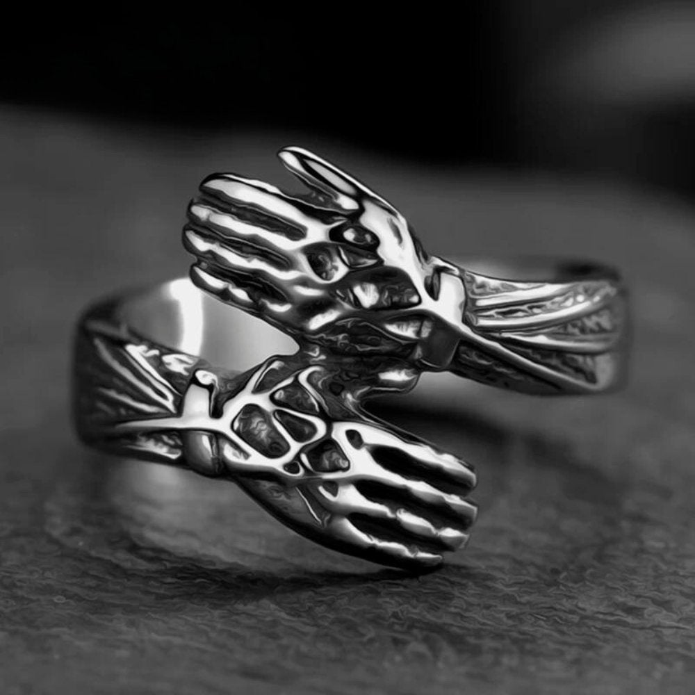 Hug Of Love Ring - Chrome Cult