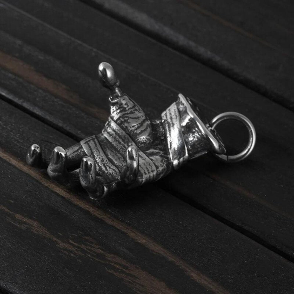 Idle Hands Are The Devils Toys Pendant - Chrome Cult