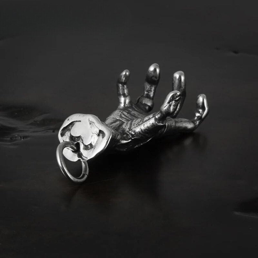 Idle Hands Are The Devils Toys Pendant - Chrome Cult