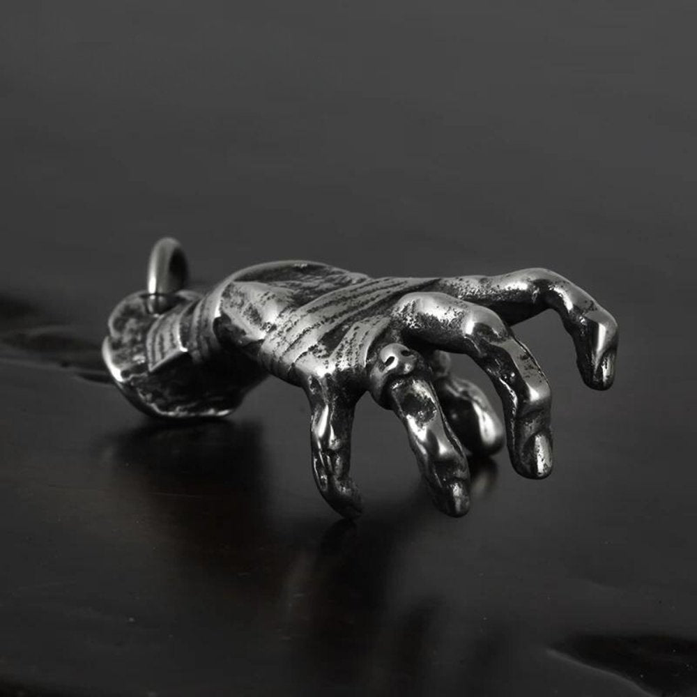 Idle Hands Are The Devils Toys Pendant - Chrome Cult