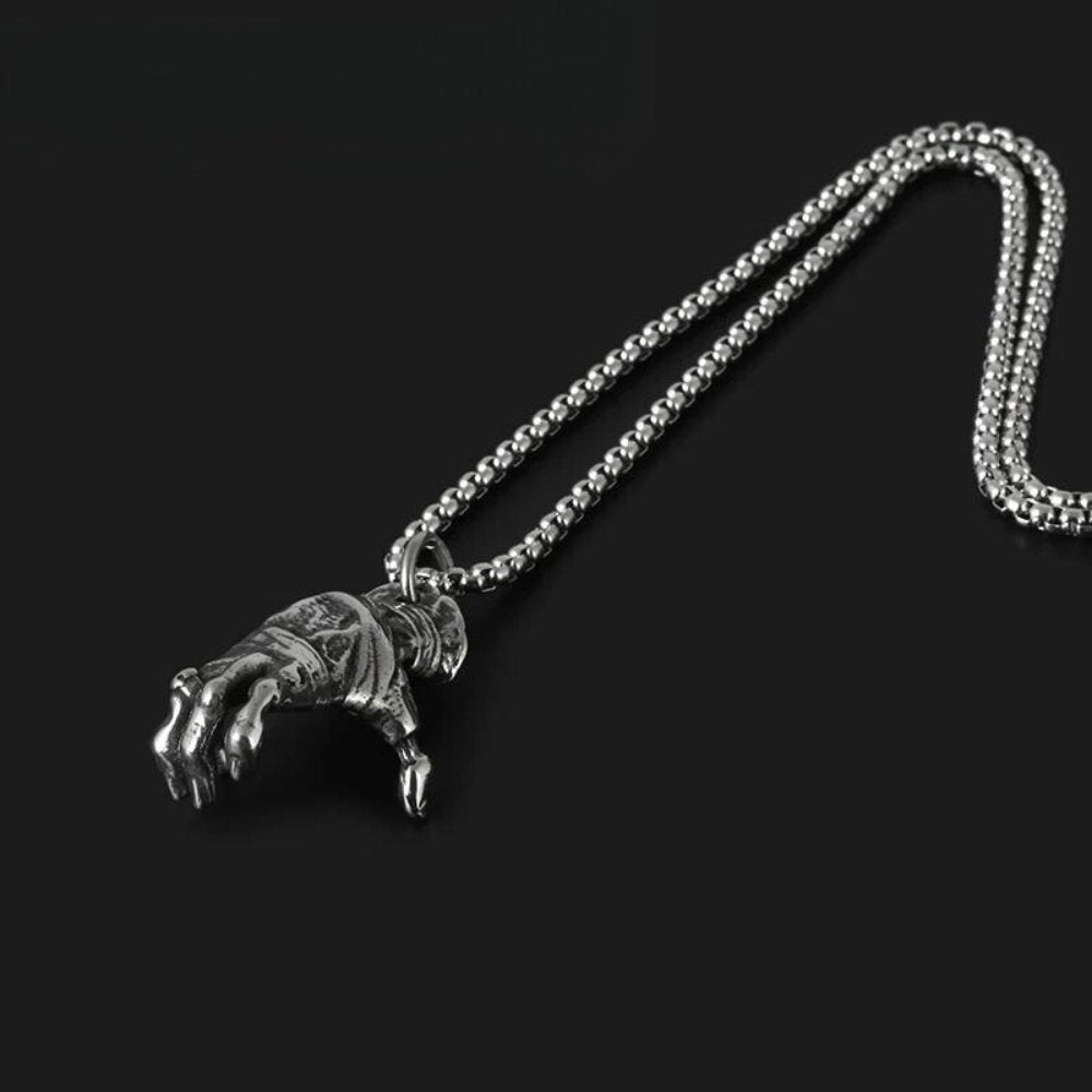 Idle Hands Are The Devils Toys Pendant - Chrome Cult