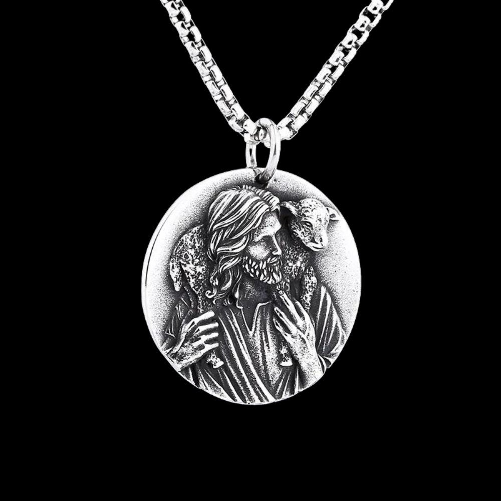 Jesus Blood Of The Lamb Pendant - Chrome Cult