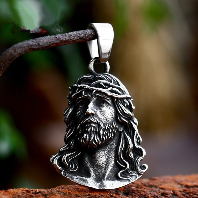 Jesus Piece Pendant - Chrome Cult