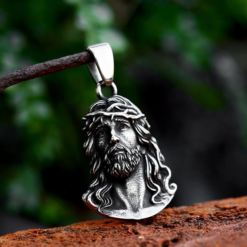 Jesus Piece Pendant | Stainless Steel Gothic Punk Biker