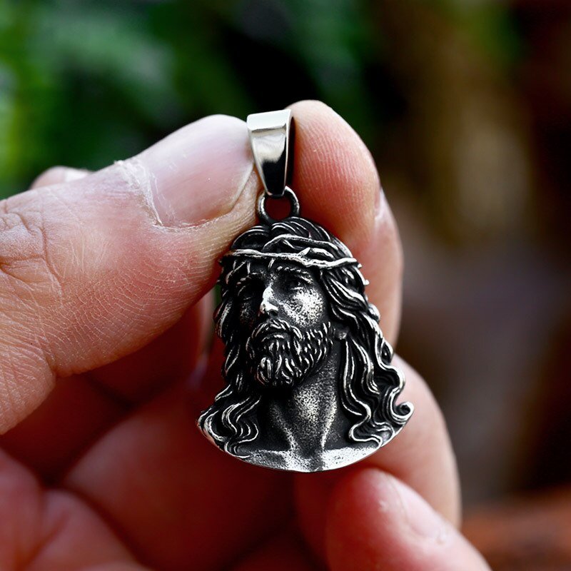 Jesus Piece Pendant | Stainless Steel Gothic Punk Biker