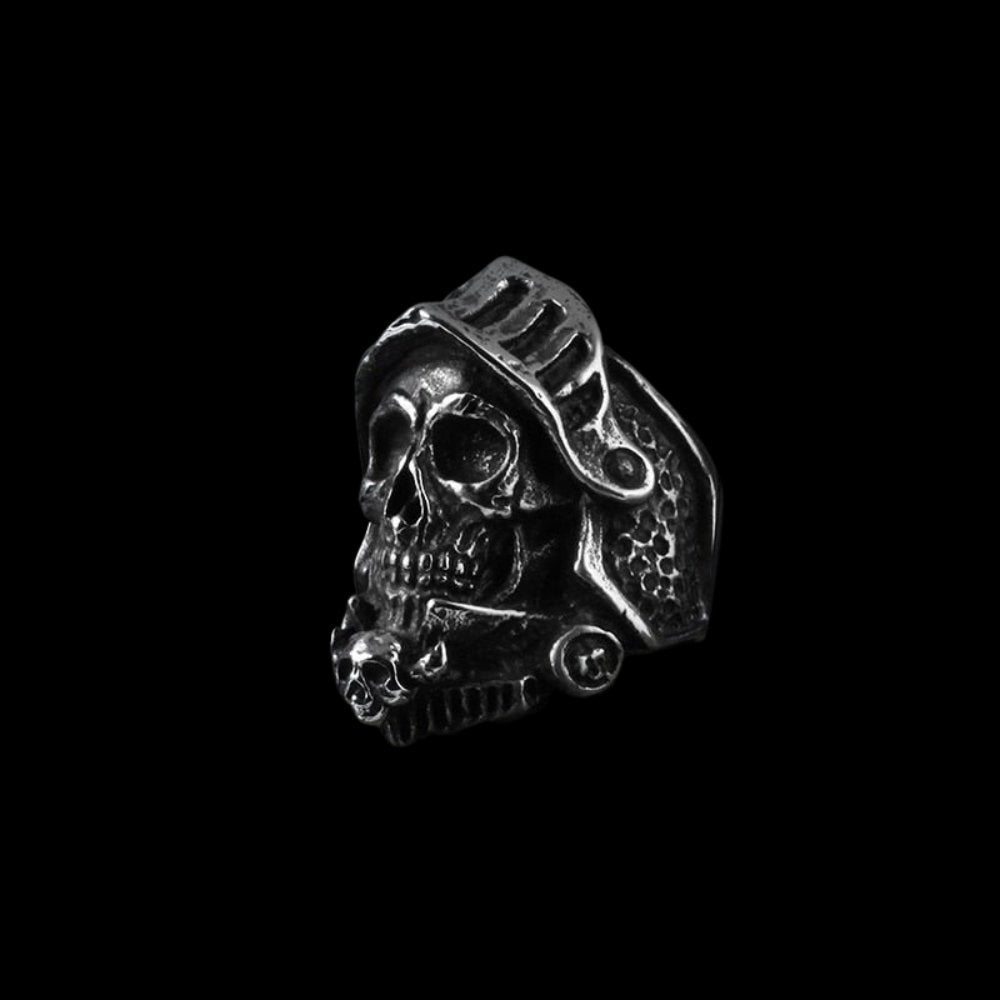 Knight Skull Ring - Chrome Cult