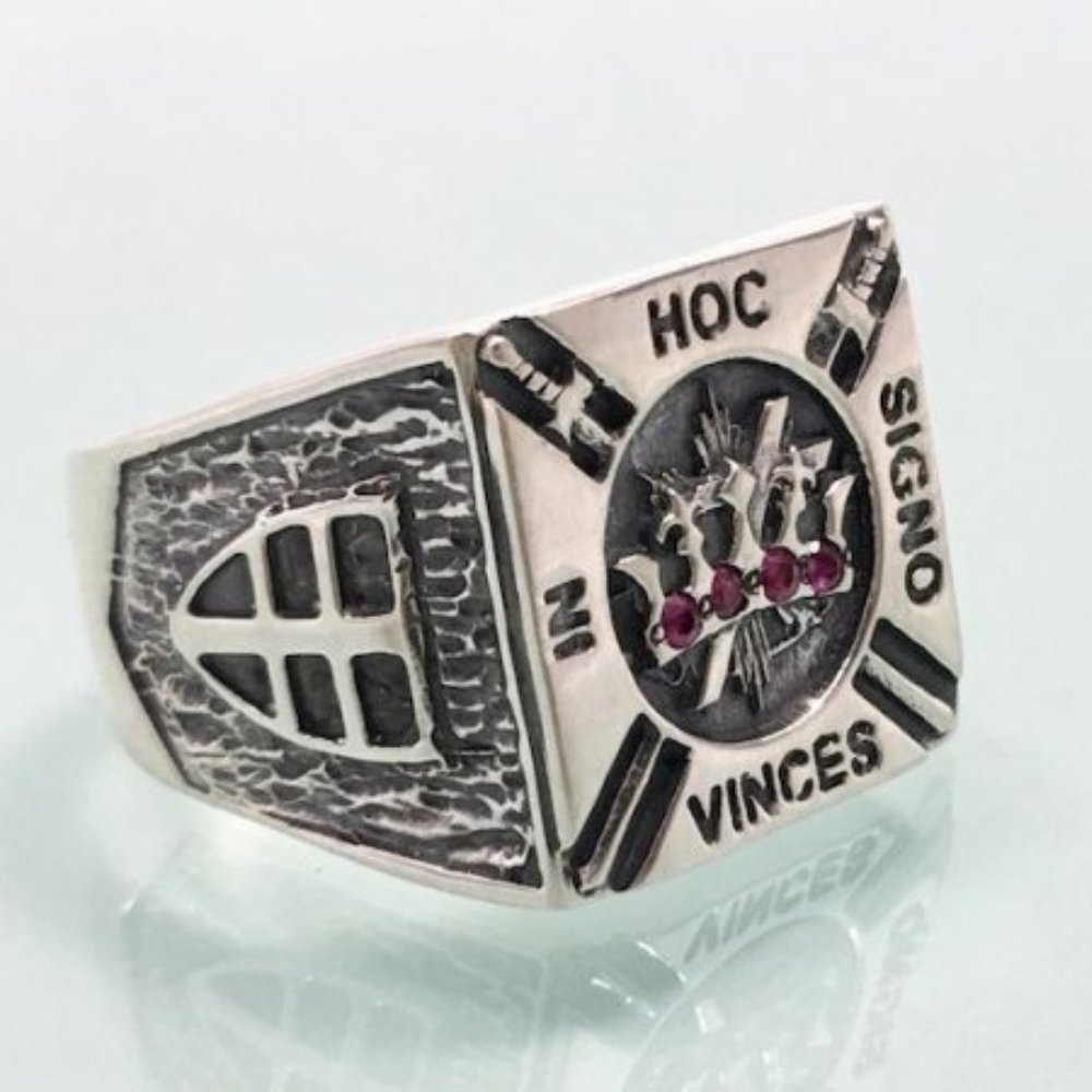 Knights Templar Crown Ring - Chrome Cult