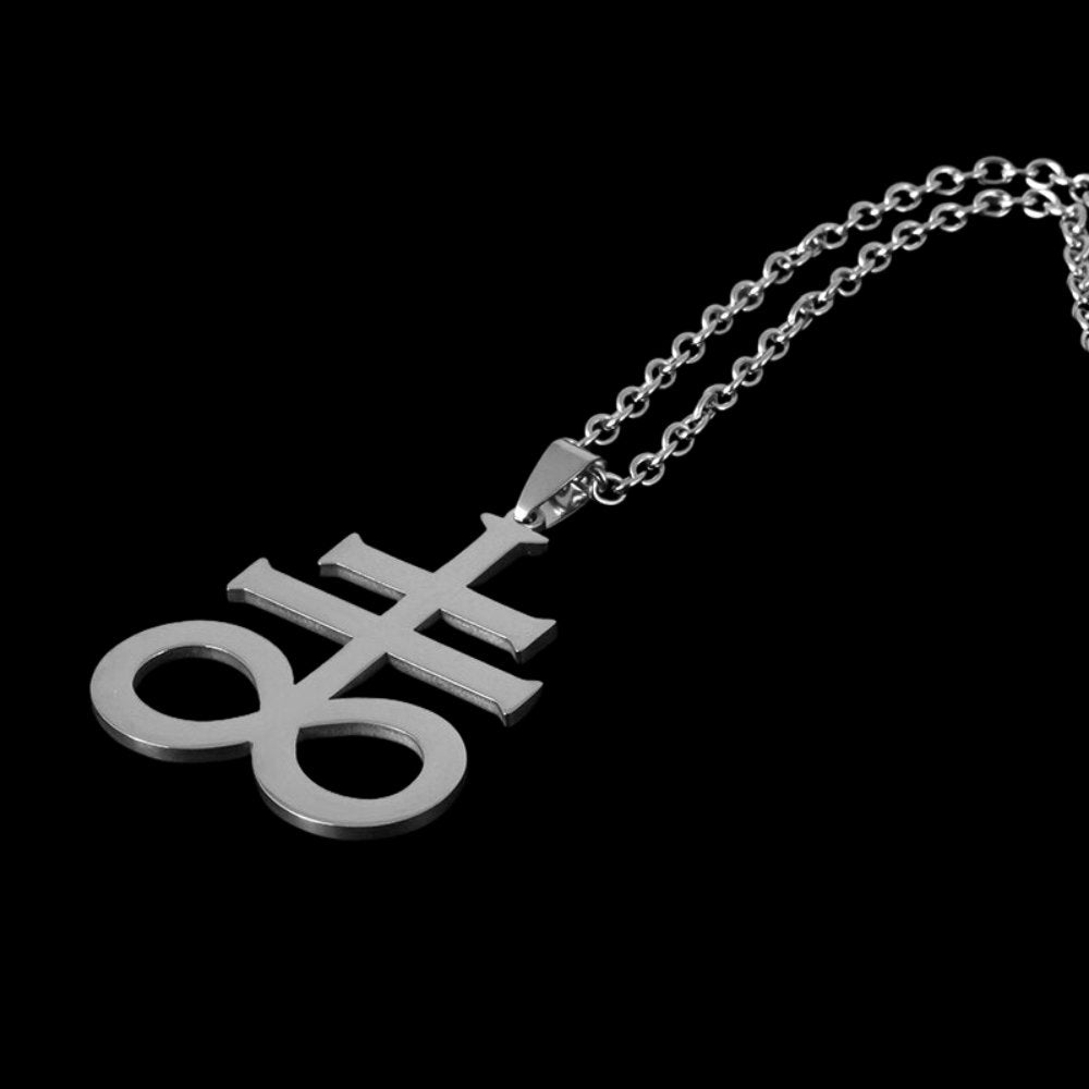 Leviathan Cross Pendant - Chrome Cult