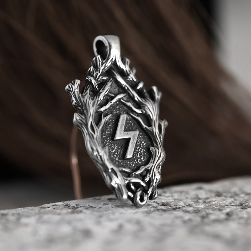 Lightning Branch Pendant - Chrome Cult