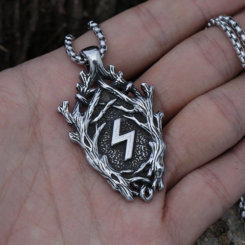 Lightning Branch Pendant - Chrome Cult
