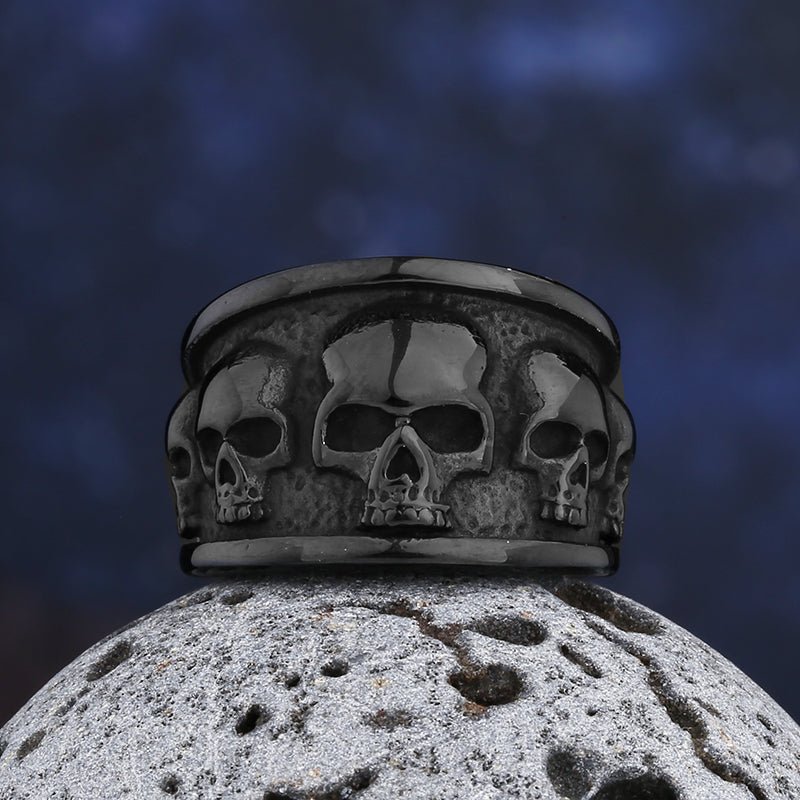 Lost Skulls Eternity Ring - Chrome Cult