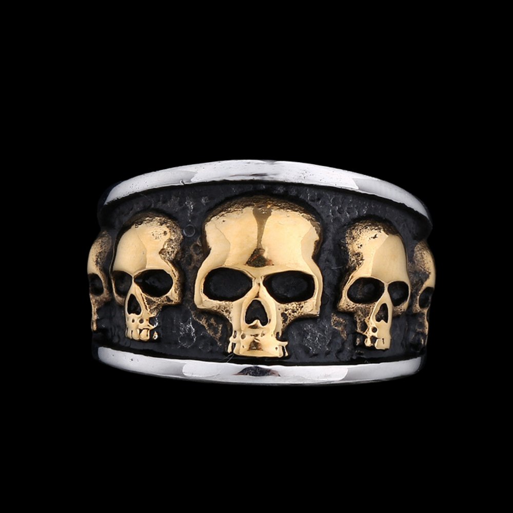 Lost Skulls Eternity Ring - Chrome Cult