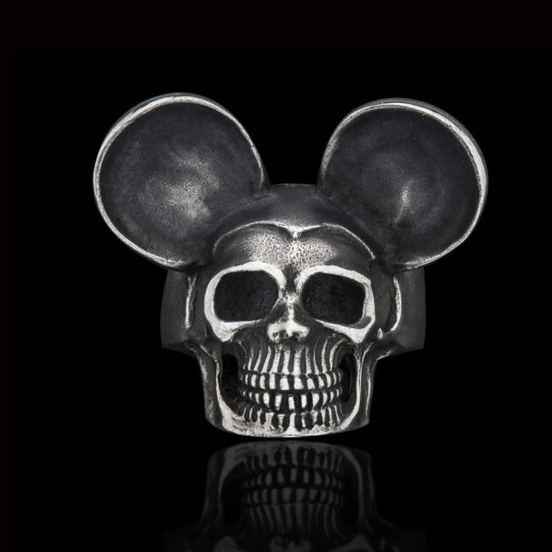 Mickey Skull Ring - Chrome Cult