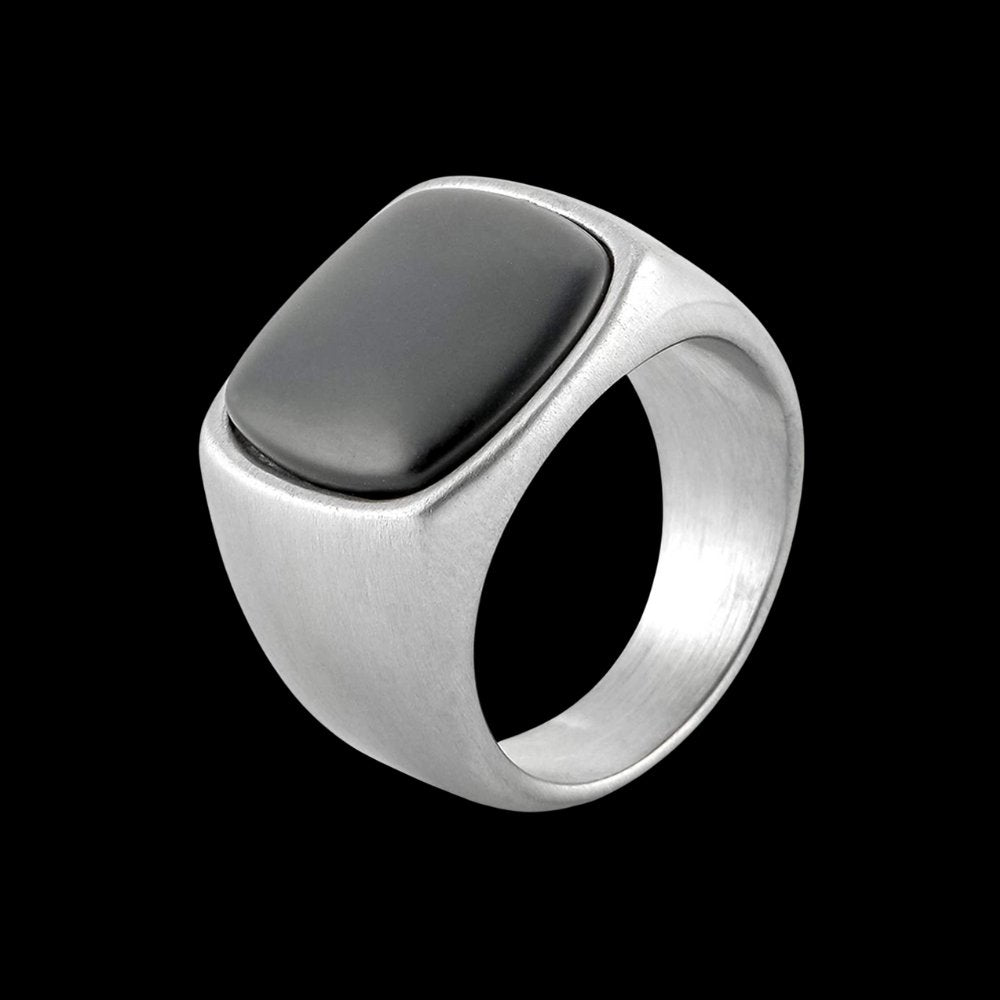 Minimal Gem Sigil Ring - Chrome Cult