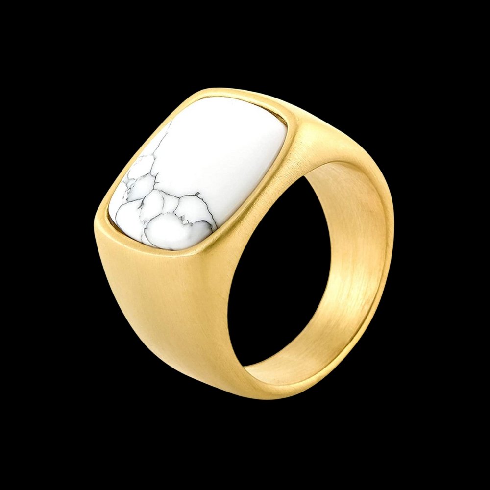 Minimal Gem Sigil Ring - Chrome Cult