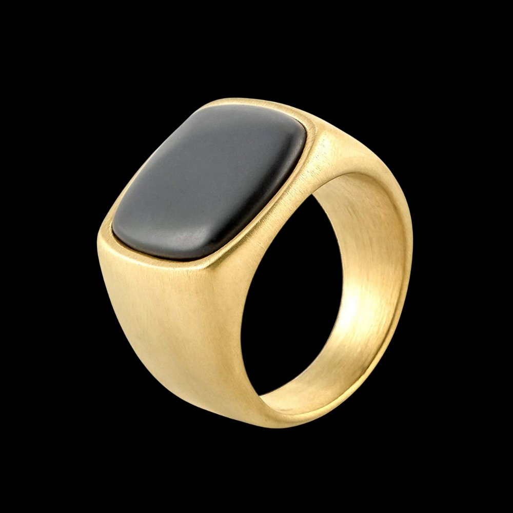 Minimal Gem Sigil Ring - Chrome Cult