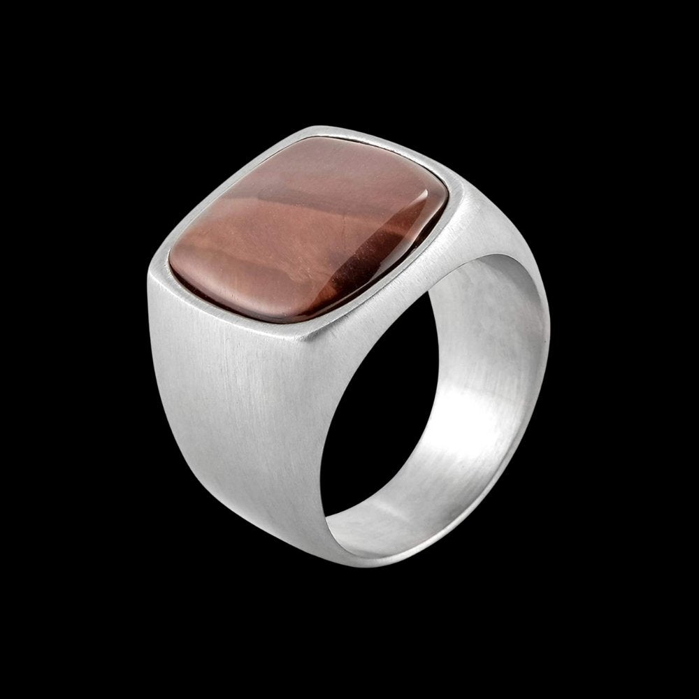 Minimal Gem Sigil Ring - Chrome Cult