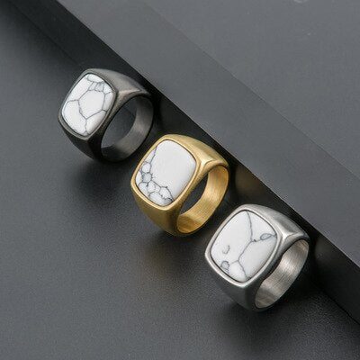 Minimal Gem Sigil Ring - Chrome Cult